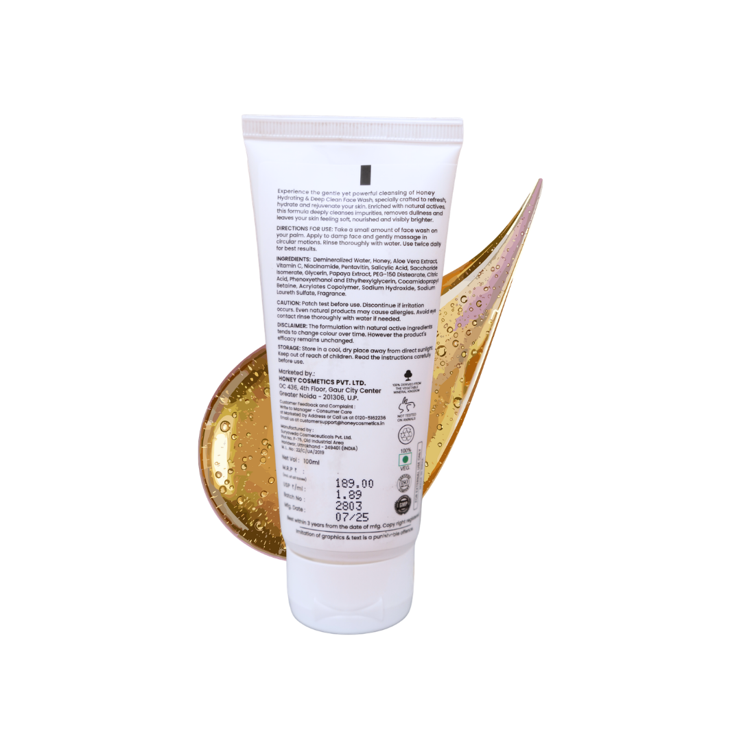 Honey Cosmetics Hydrating & Deep Clean Face Wash - Image 2